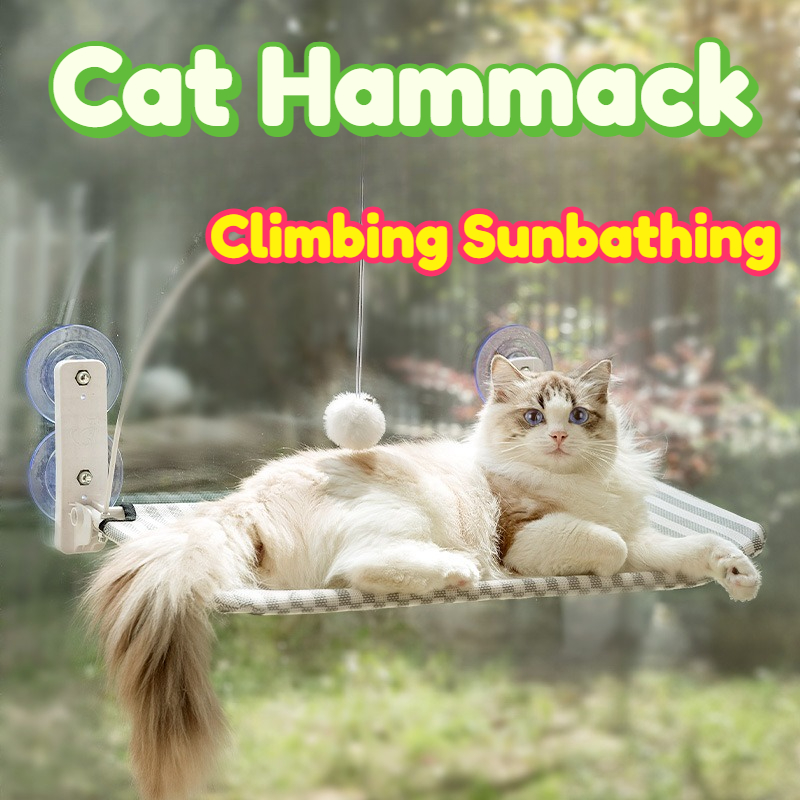 Interactive Cat Toy - Hamaca para gatos para ventana, con