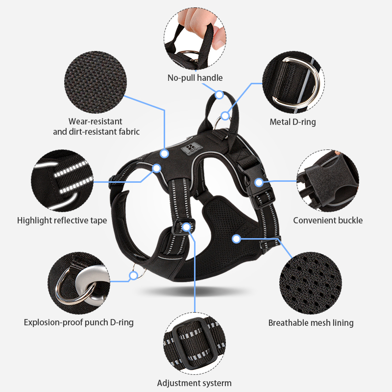 Arnés para perros de combinaci - No Pull Dog Harness reseña y precio