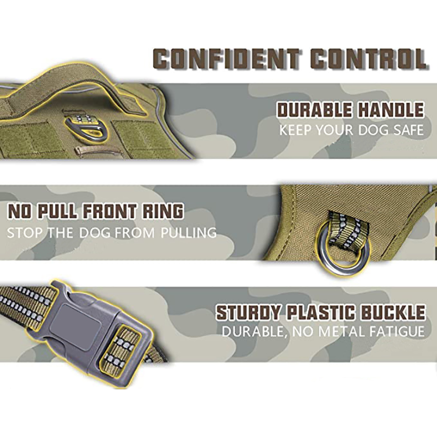 Arnés táctico militar para per - No Pull Dog Harness reseña y precio