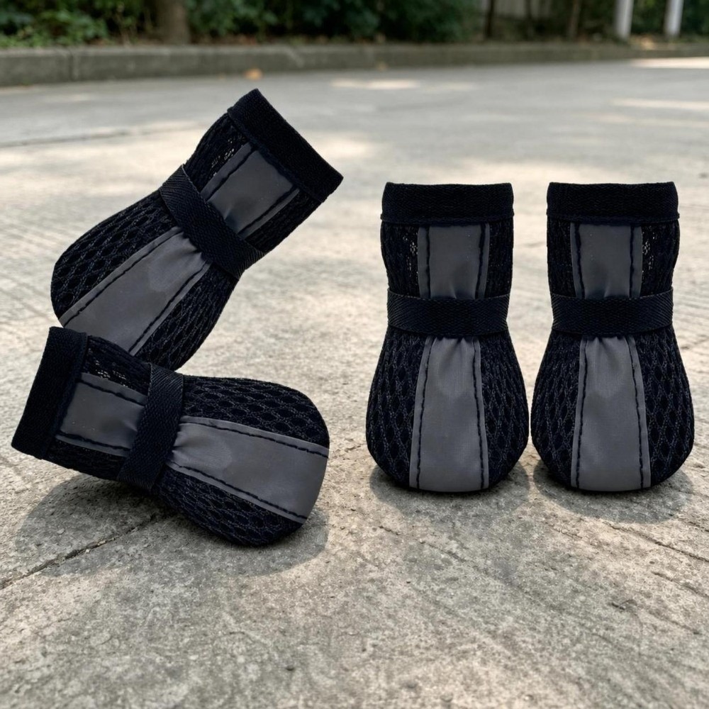 4PCS/SET Zapatos para Perros D - Dog Booties Paw Protector reseña y precio
